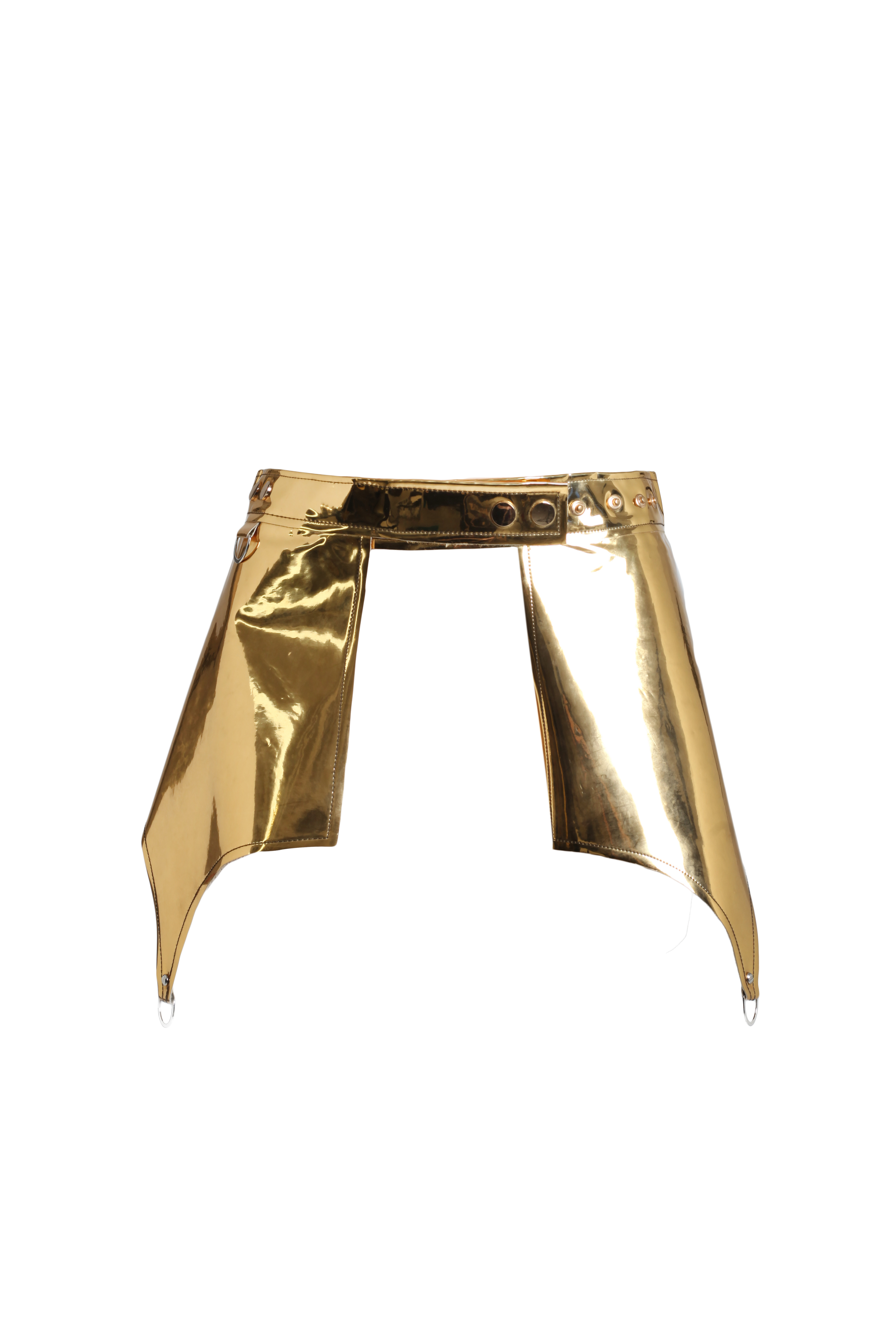 Баска зеркальная золотая