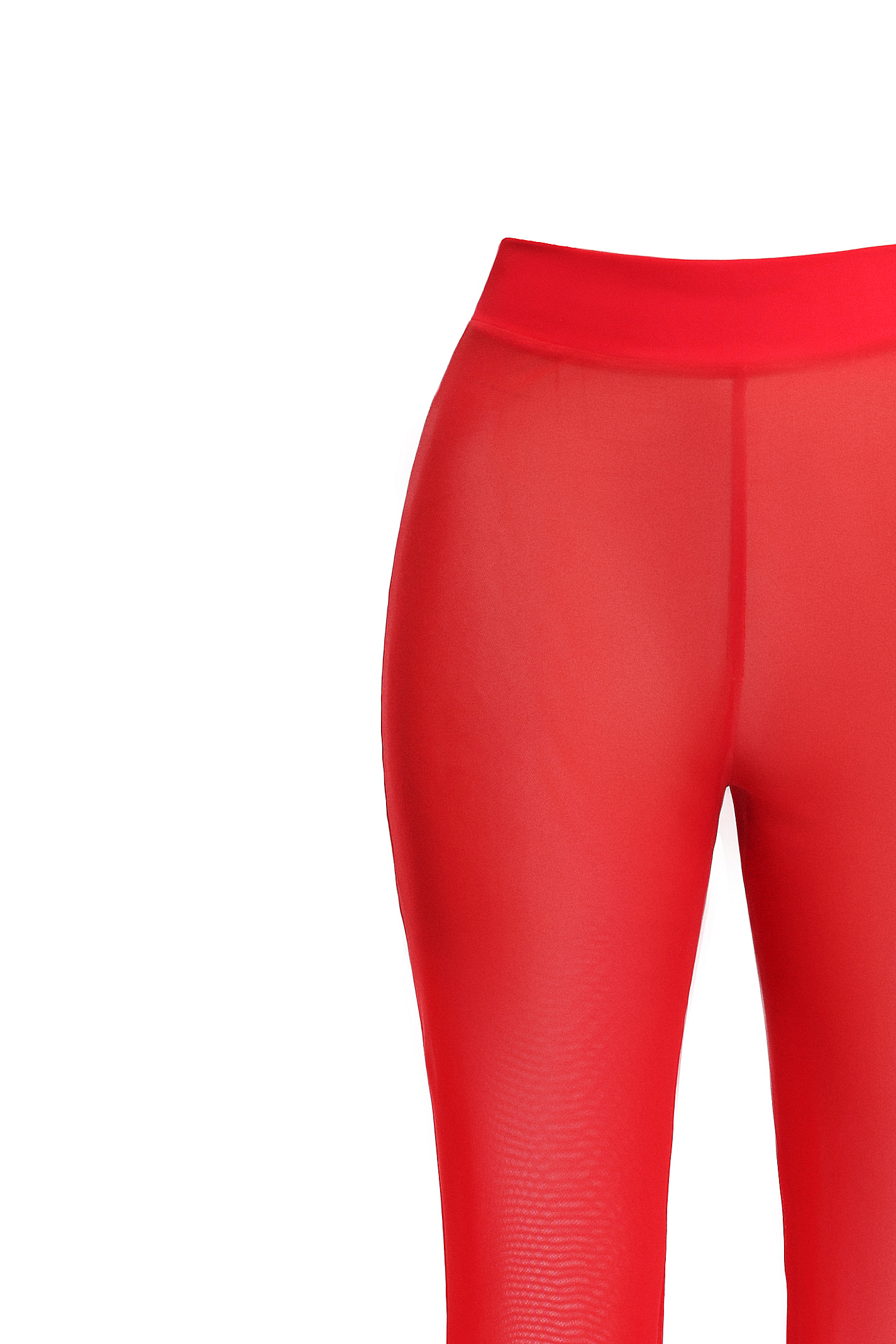 Брюки сетка красные стрейч - фото 2