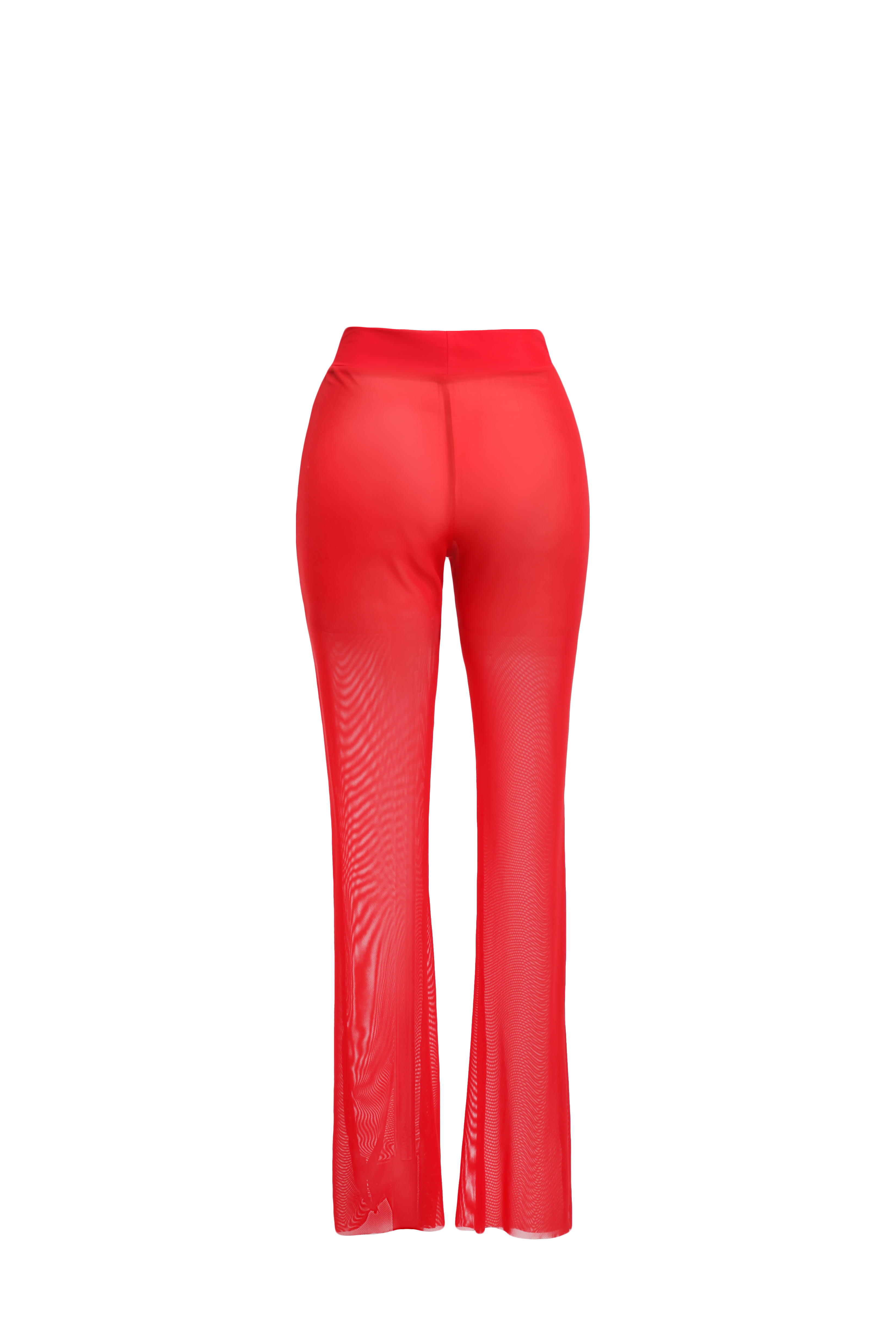 Брюки сетка красные стрейч - фото 4