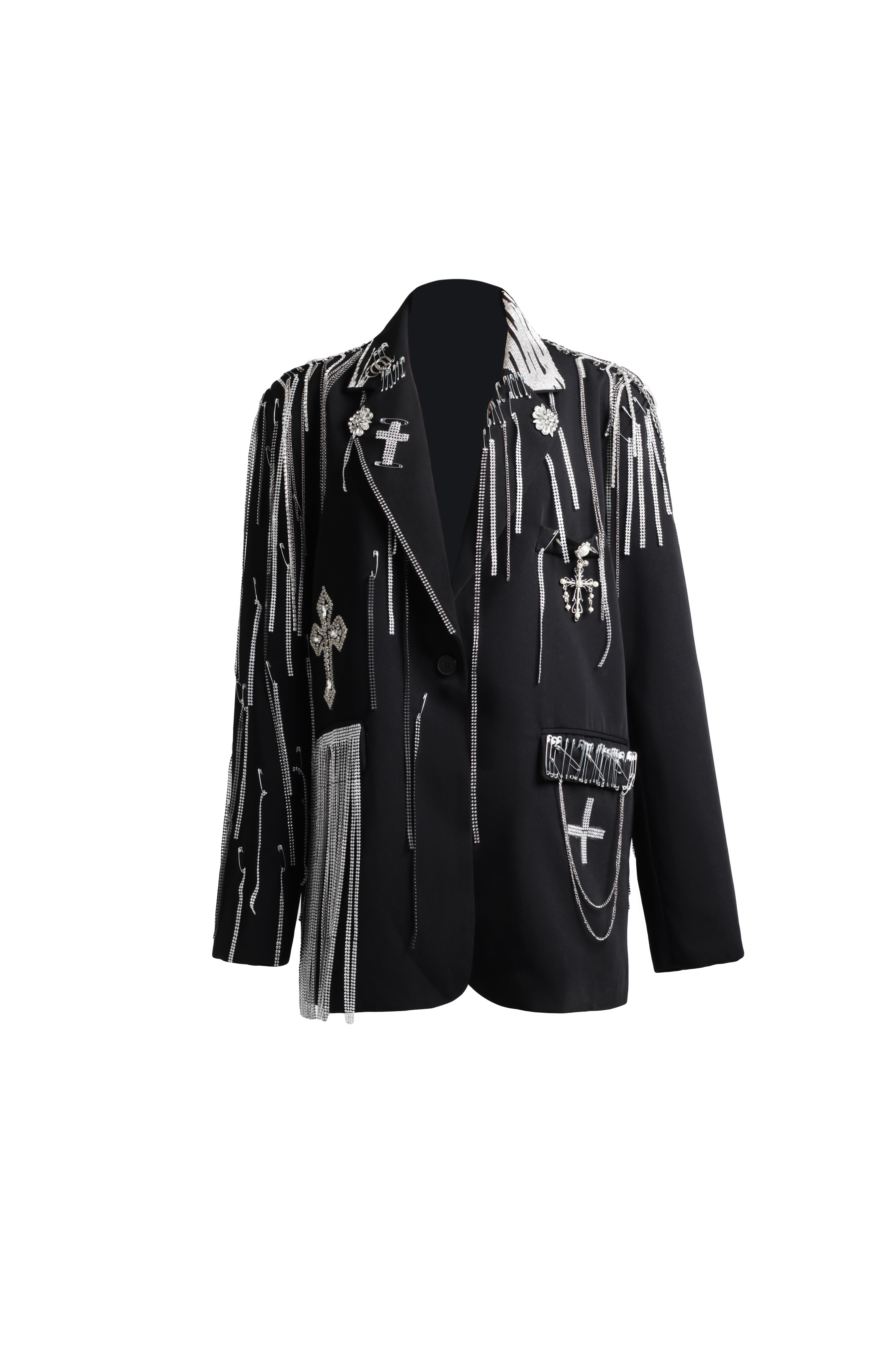 Пиджак RUNWAY с крестами и цепями