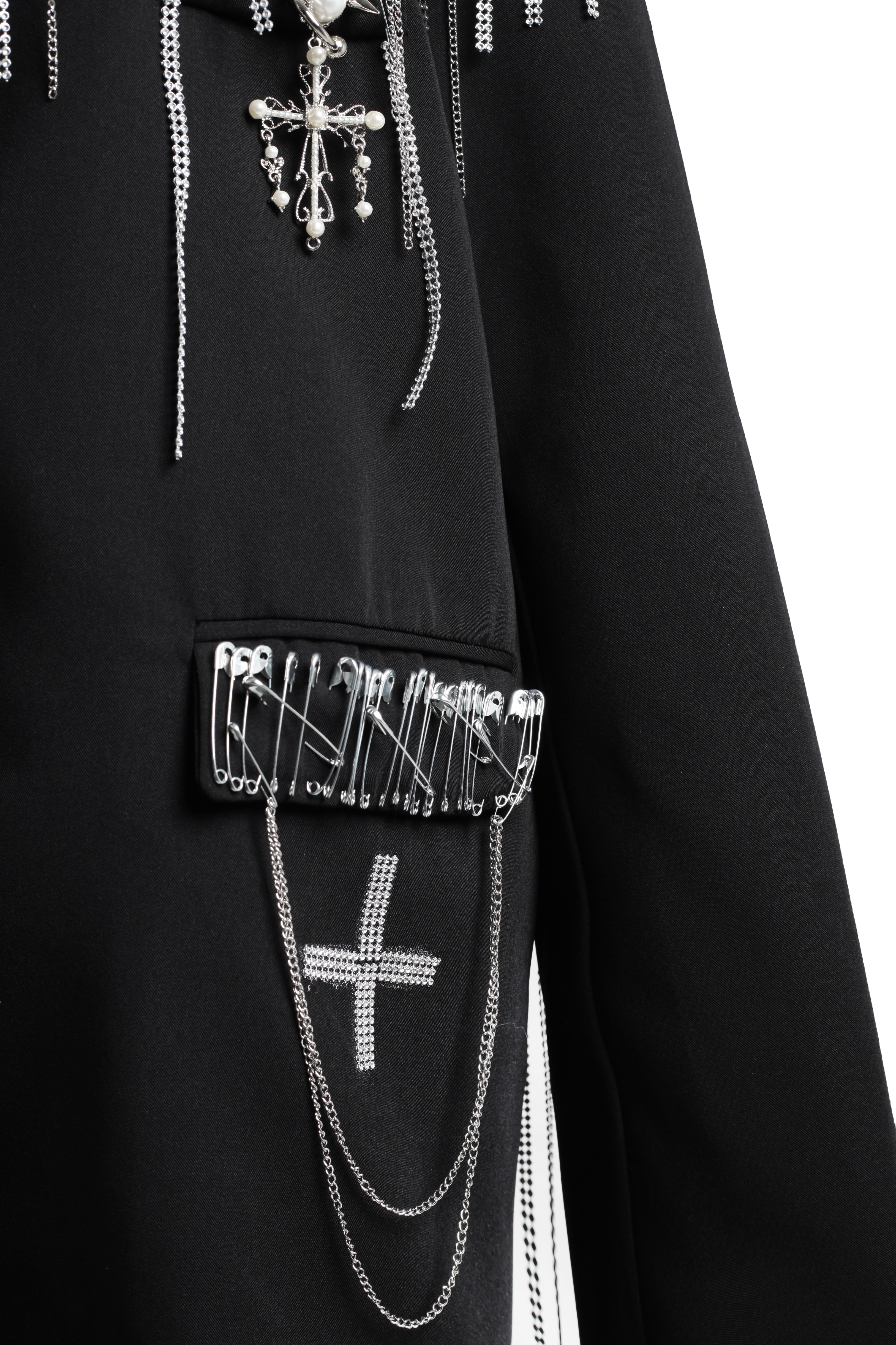 Пиджак RUNWAY с крестами и цепями - фото 3