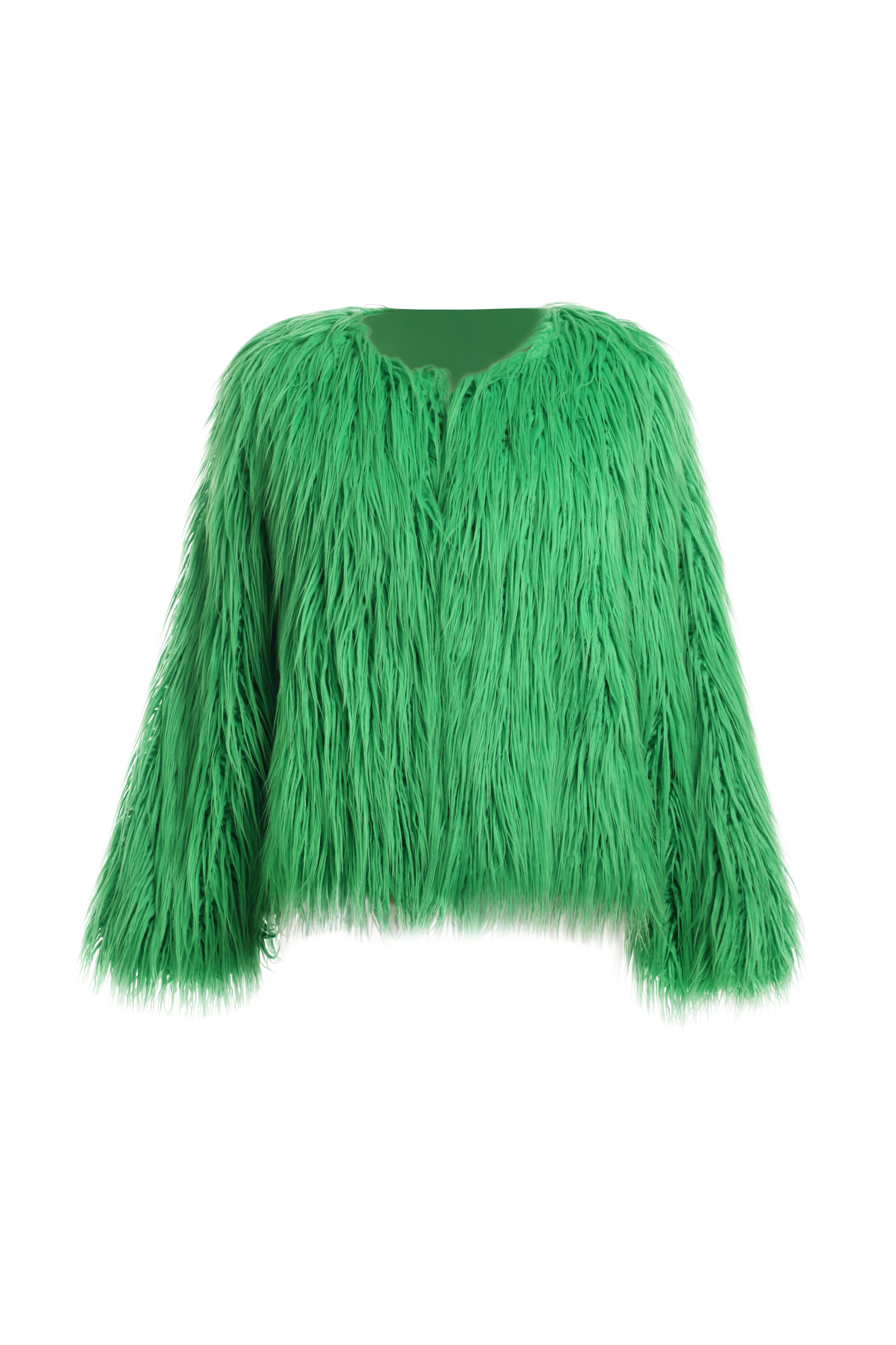 Шуба зеленая