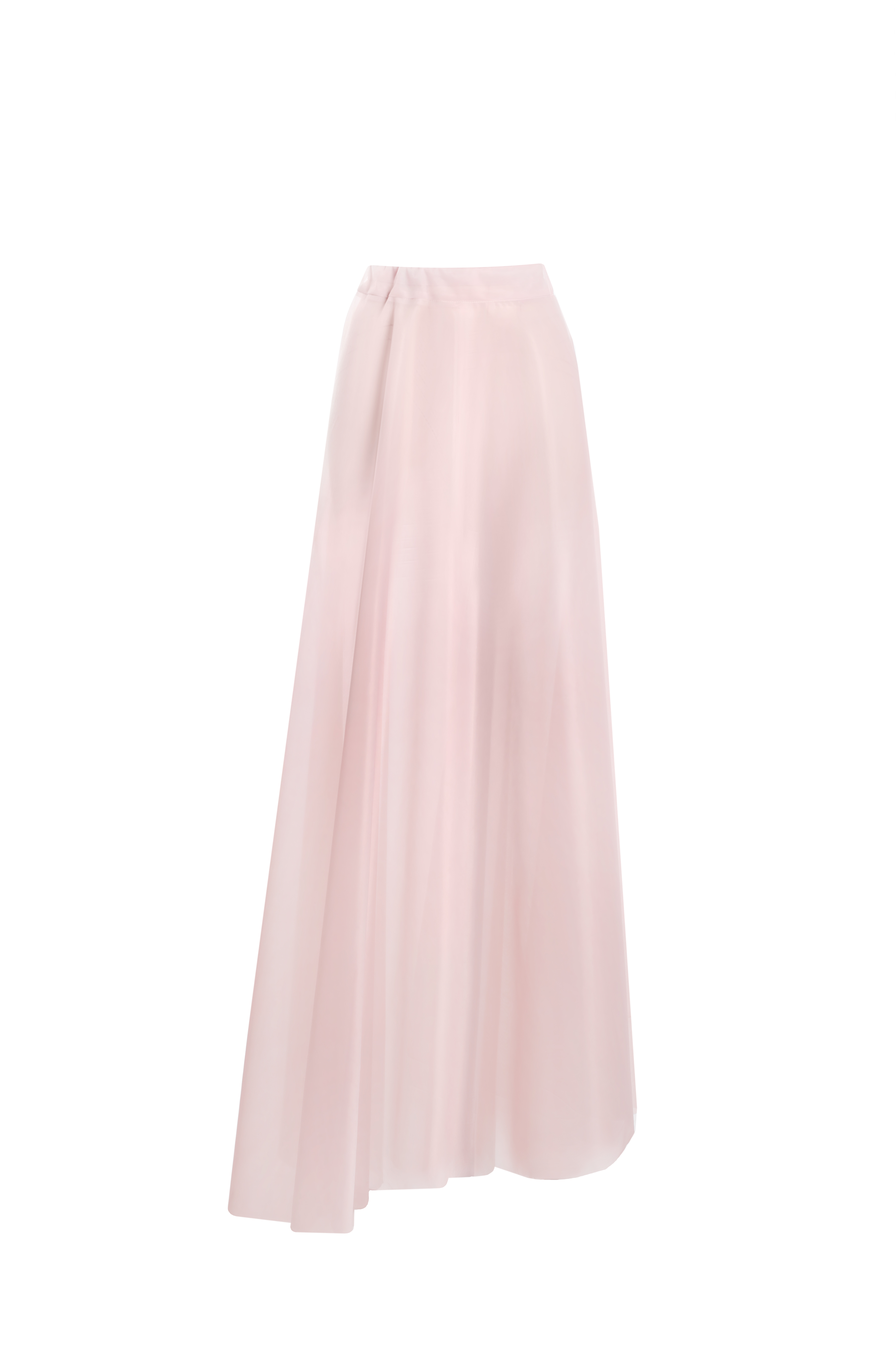 Юбка пудровая из корсетной сетки